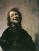 REMBRANDT Harmenszoon van Rijn Rembrandt laughing oil painting